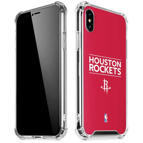 NBA Houston Rockets Standard - Red iPhone XS Max Clear Case